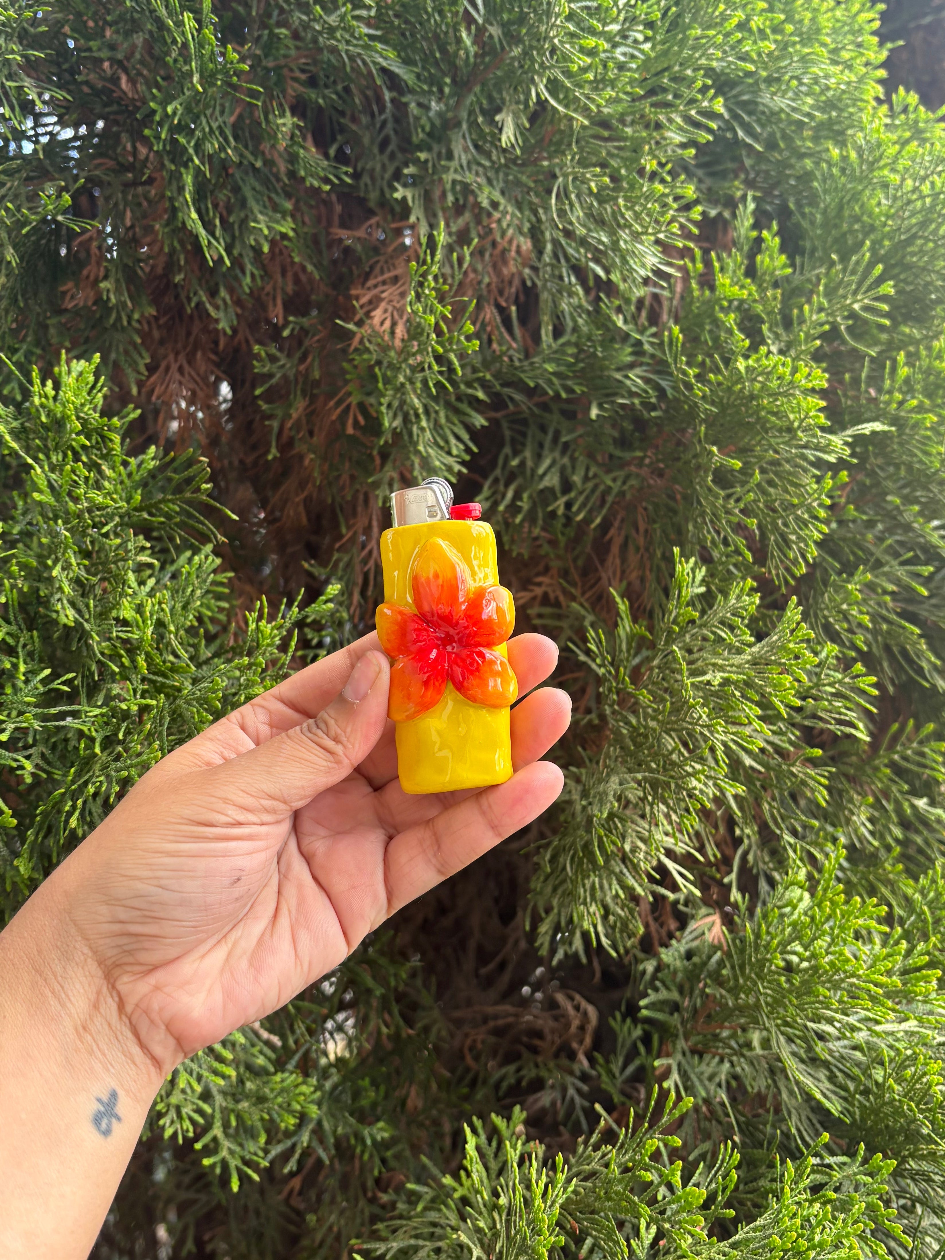 Island Gyal 🌺💛- Handmade Lighter Case