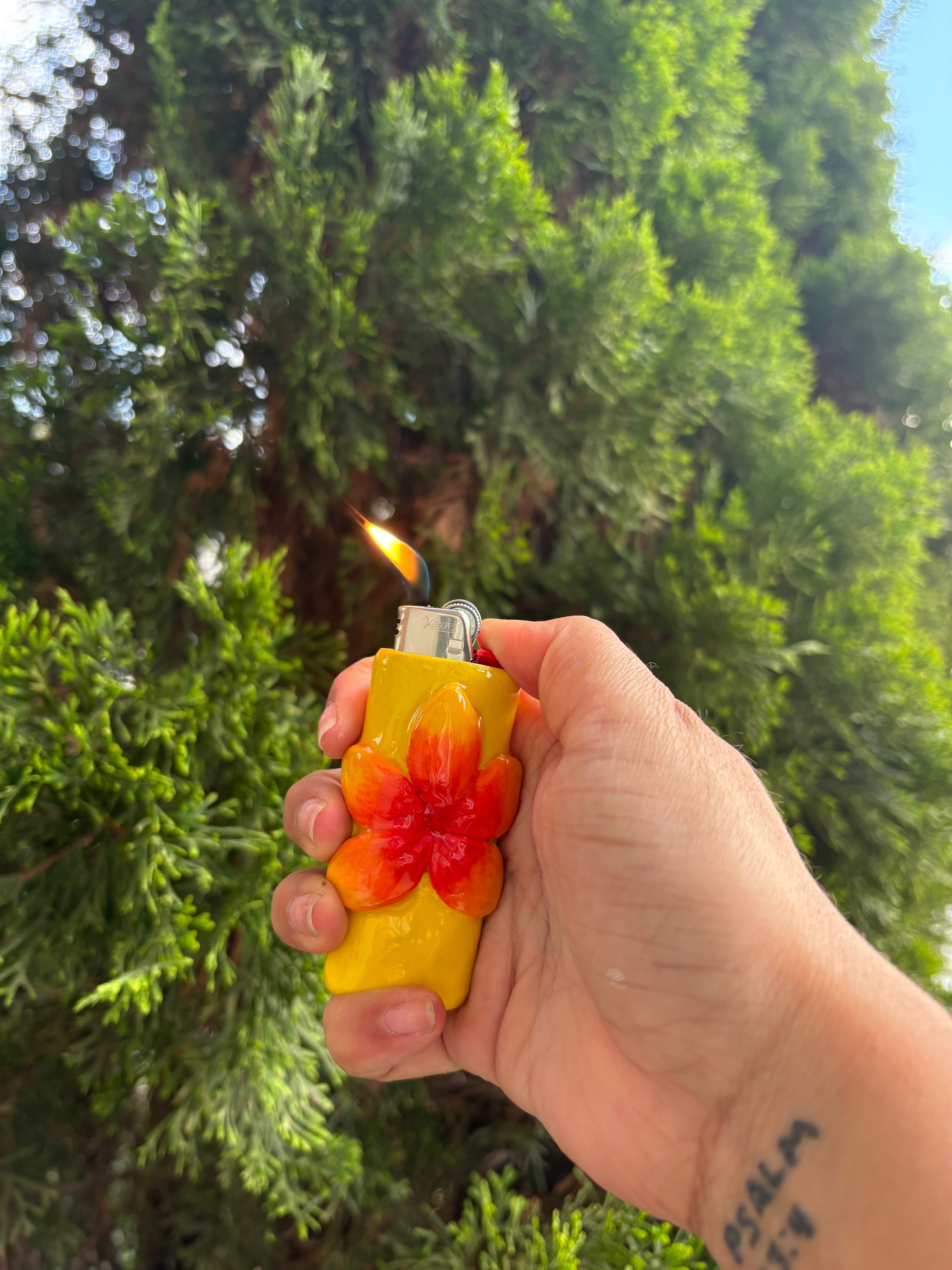 Island Gyal 🌺💛- Handmade Lighter Case